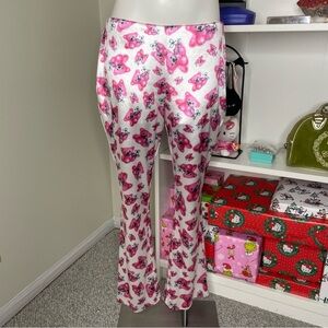 Teddy Bear Velvet Cropped Flares